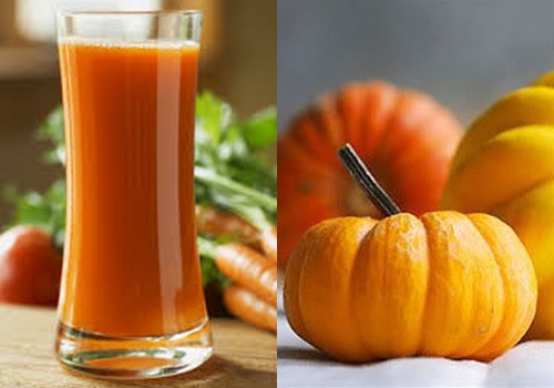 sinh tố bí đỏ giảm nếp nhăn 