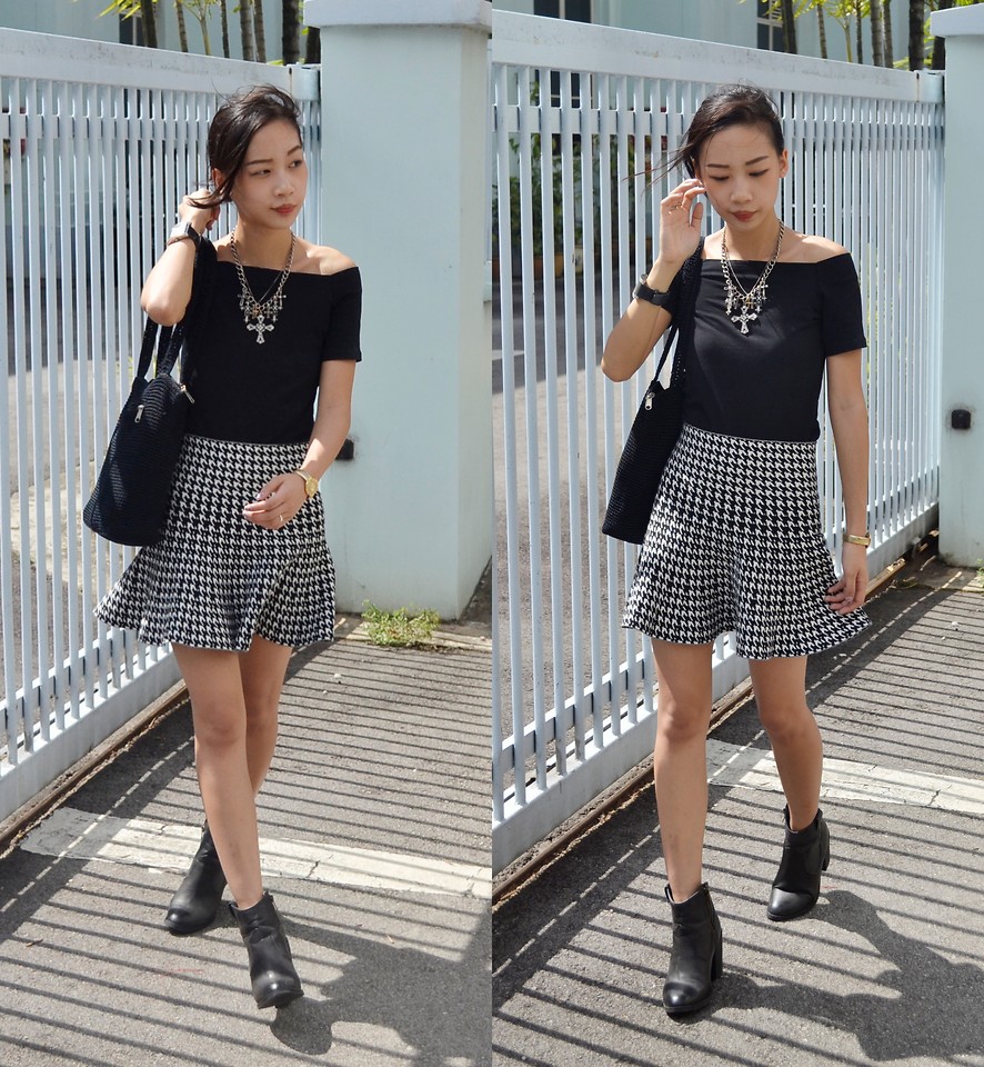 Trang phục họa tiết zic zắc cho bạn gái quyến rũ sang trọng