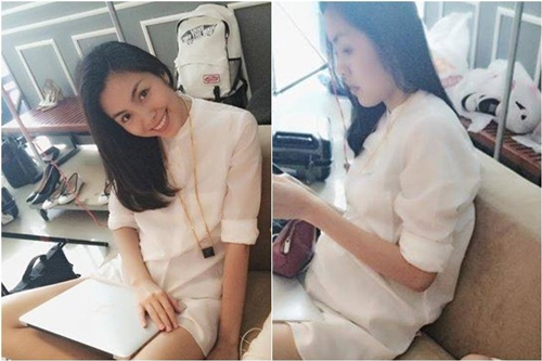tang thanh ha sinh con 3