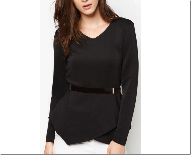 F5 phong cách công sở với váy áo peplum xếp nếp đầy ấn tượng