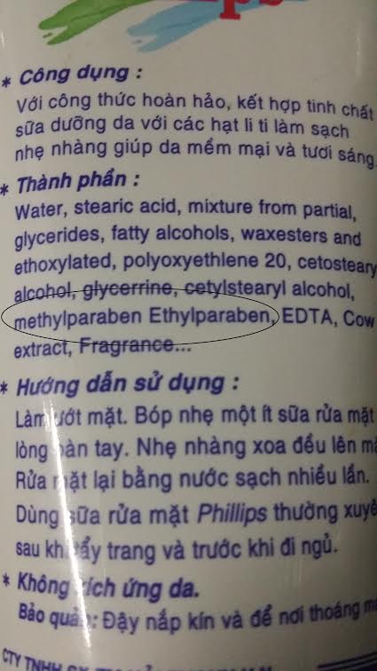 mỹ phẩm gây ung thư