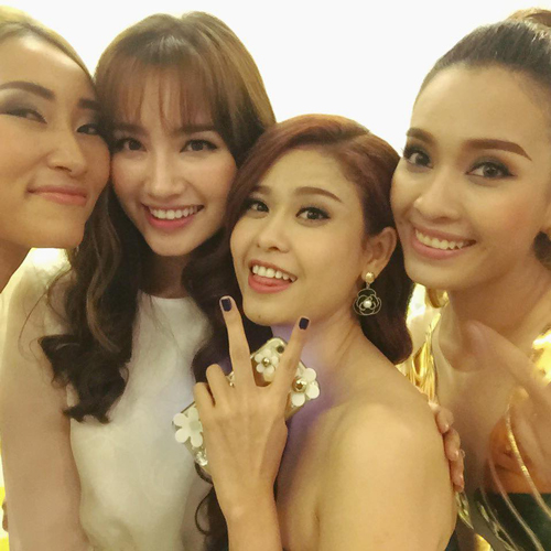 dàn người đẹp chúc mừng lê thanh hòa 4