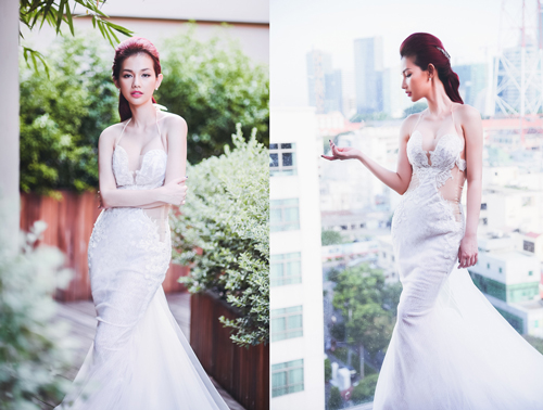 quỳnh chi diện váy cưới 5