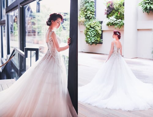quỳnh chi diện váy cưới 4