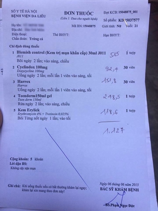kem trộn hại da