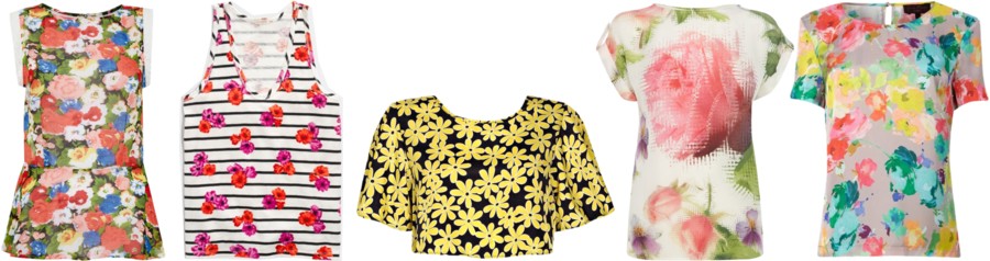 Croptop họa tiết hoa sành điệu cho bạn gái
