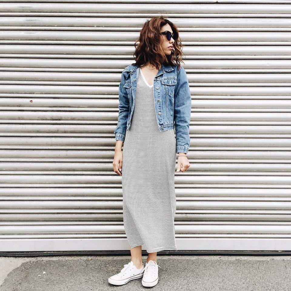 Mùa hè học cách mặc đẹp, chống nắng với áo khoác denim sành điệu