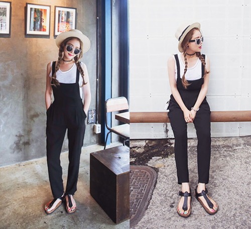 Quần yếm sành điệu say lòng cô gái trẻ