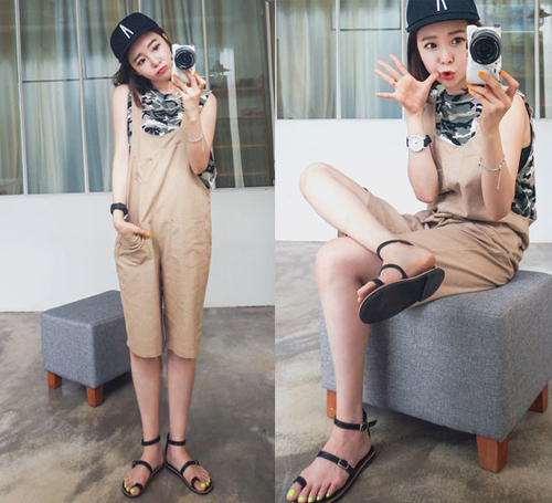 Quần yếm sành điệu say lòng cô gái trẻ
