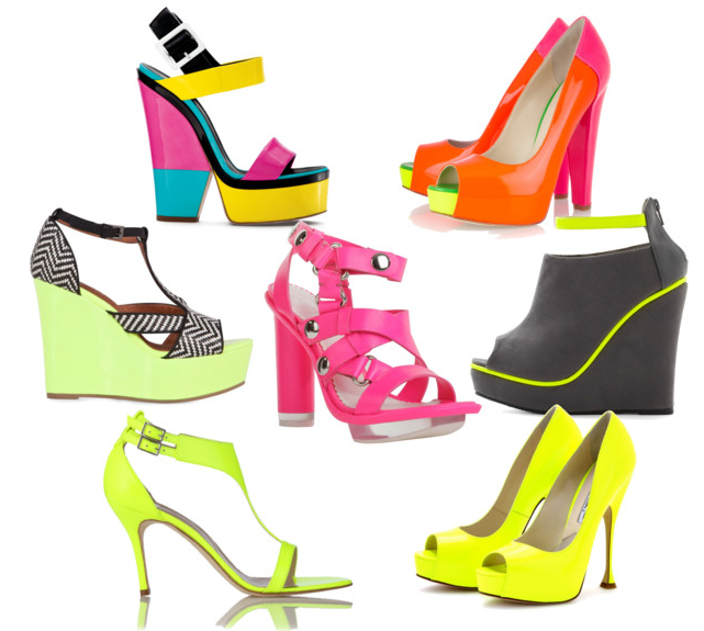 Xu hướng thời trang 2015: Nổi bật với giày neon sành điệu
