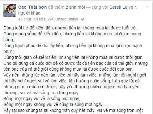 Sau khi bị tố giả tạo, Cao Thái Sơn tung ảnh khoe tiền