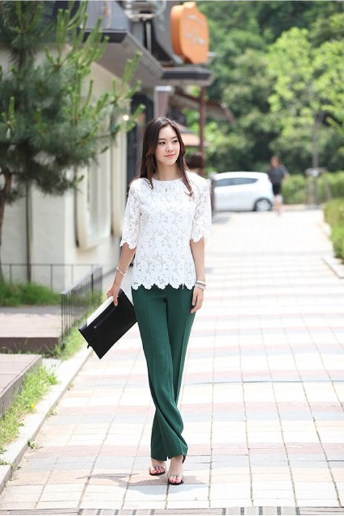 Áo sơ mi nữ cách điệu đẹp tôn dáng nàng công sở hè 2015