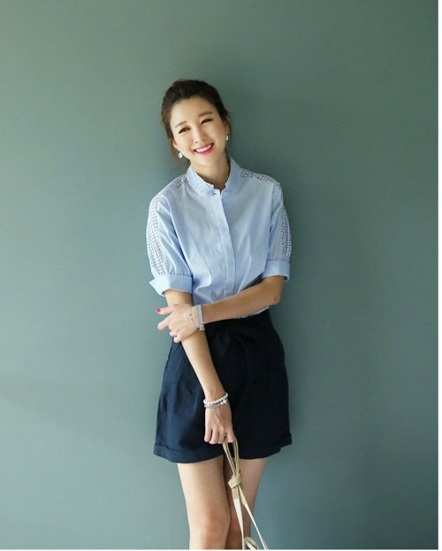 Áo sơ mi nữ cách điệu đẹp tôn dáng nàng công sở hè 2015