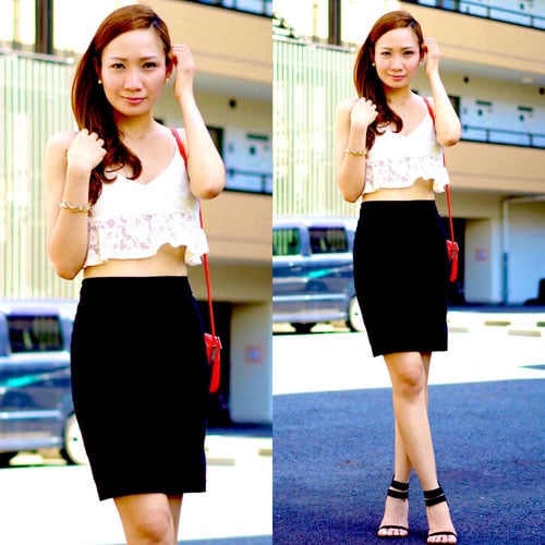 Bạn đã biết cách mix croptop với chân váy bút chì hợp xu hướng