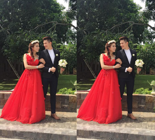 lâm chi khanh diện váy cưới 7