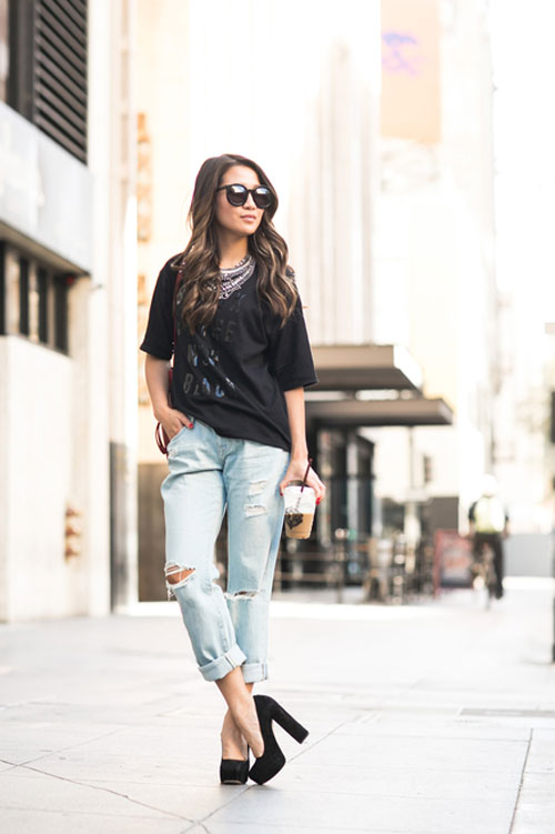 Mix đồ xuống phố cuối tuần cực chất như blogger thời trang