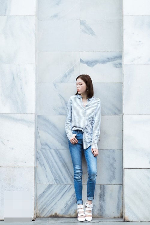 Kết hợp thanh lịch và cuốn hút với 4 kiểu quần jeans xanh