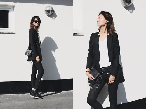 Mách bạn gái công sở phối đồ với blazer đen 