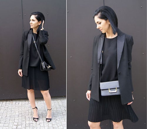 Mách bạn gái công sở phối đồ với blazer đen 