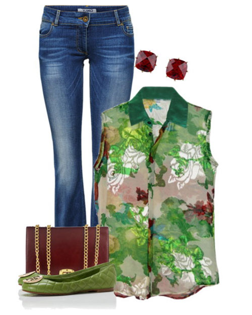 Xu hướng thời trang 2015: F5 phong cách với quần jeans ống loe