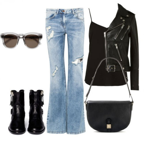 Xu hướng thời trang 2015: F5 phong cách với quần jeans ống loe