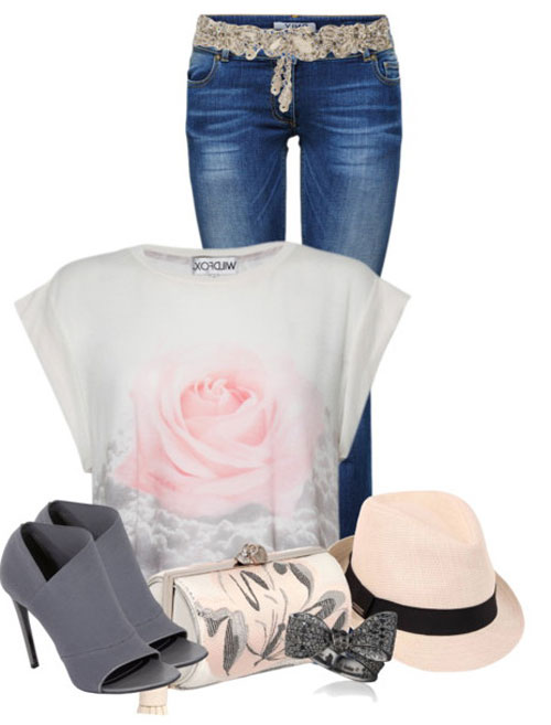 Xu hướng thời trang 2015: F5 phong cách với quần jeans ống loe