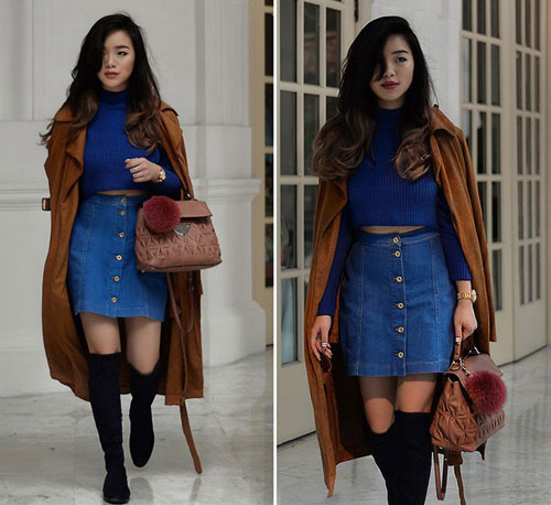 Hot blogger phối đồ thu thế nào?