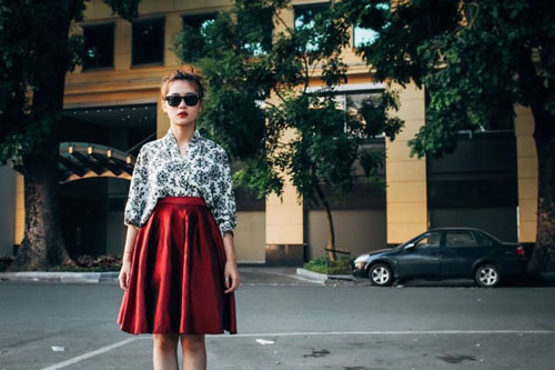 Giới trẻ Nam Bắc đua nhau sắm chân váy chữ A xếp ly vintage