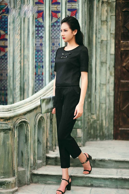 Quý cô công sở đua nhau diện quần vải đón mùa lạnh về