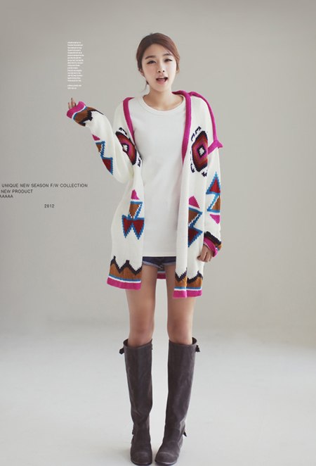 Giới trẻ thế giới diện cardigan họa tiết như thế nào?