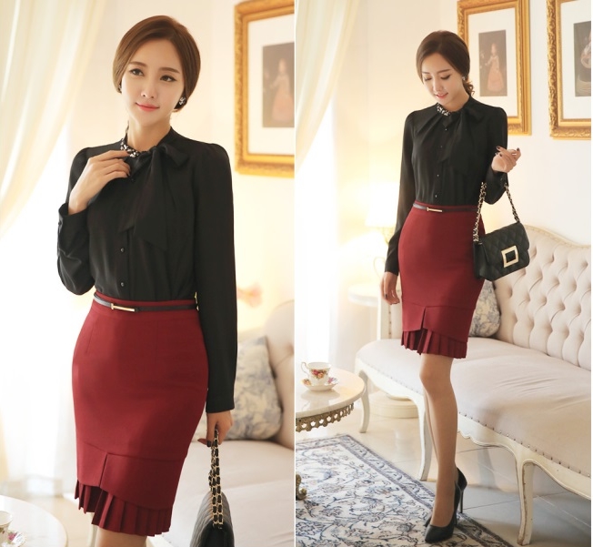 Những mẫu chân váy bút chì thu đông 2015 cho phái đẹp