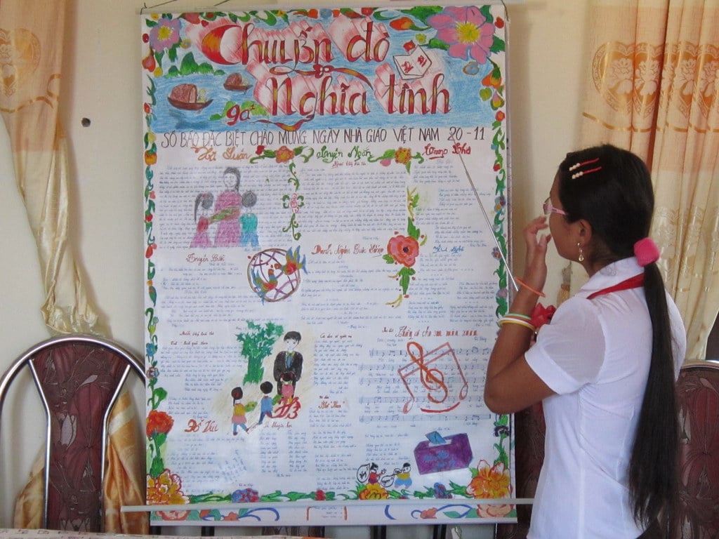 Cách làm báo tường chủ đề 20/11 hay nhất