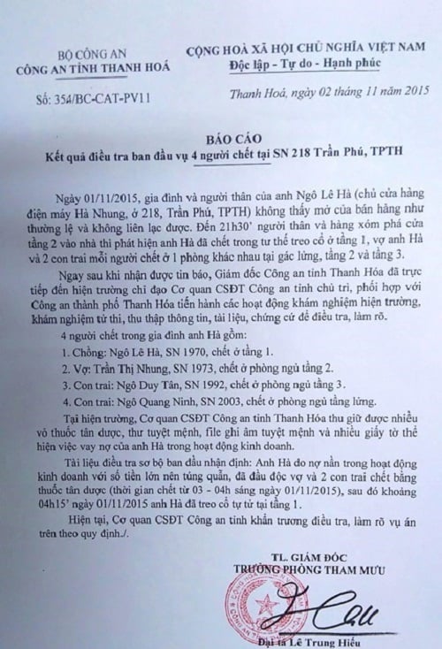 Vụ 4 người tử vong ở Thanh Hoá: Bức thư và kẻ lừa đảo “bí ẩn” 2