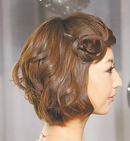 làm điệu với tóc ngắn 