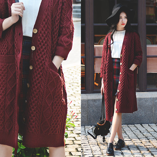 Cardigan họa tiết hợp xu hướng 2015 cho cô nàng sành điệu