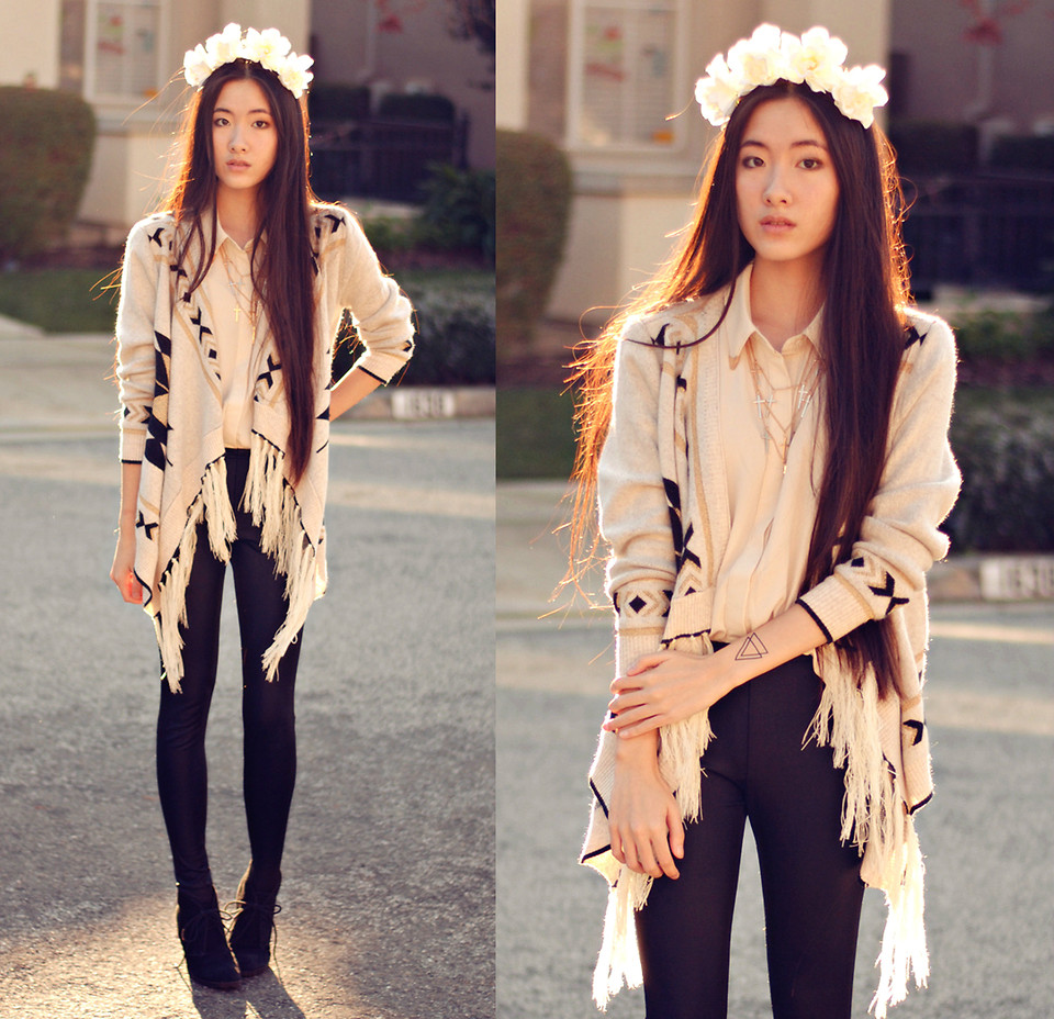 Cardigan họa tiết hợp xu hướng 2015 cho cô nàng sành điệu