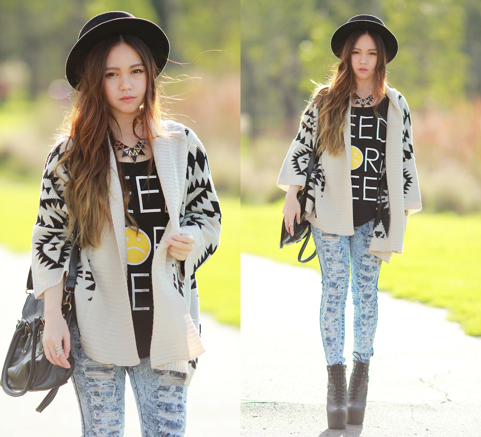 Cardigan họa tiết hợp xu hướng 2015 cho cô nàng sành điệu