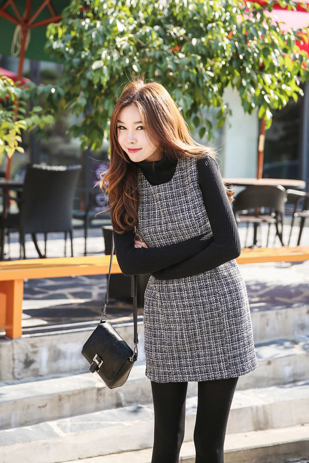 Váy liền thu đông phong cách Hàn mới nhất 2015 cho nữ công sở