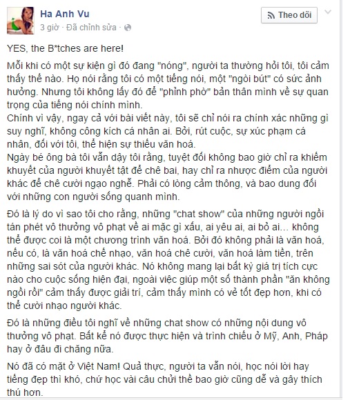 Sao Việt bức xúc lên tiếng vì