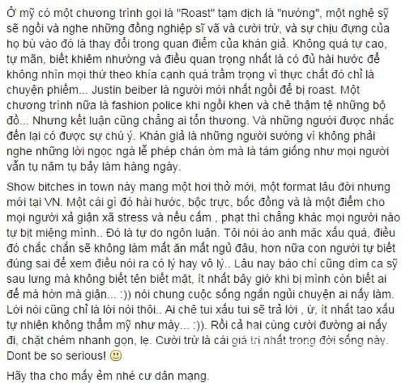 Em trai Hoài Linh bênh vực MC Thùy Minh và show