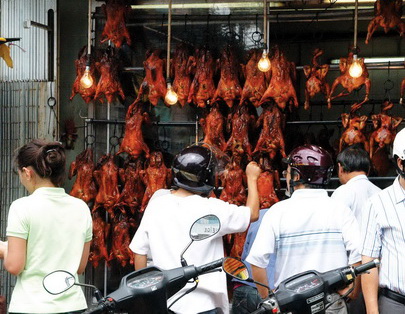 Cảnh báo công nghệ chế biến vịt quay, vịt nướng 