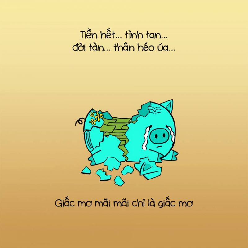 Để tang cho heo đất và tất cả những ước mơ đã chết