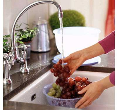 rửa trái cây