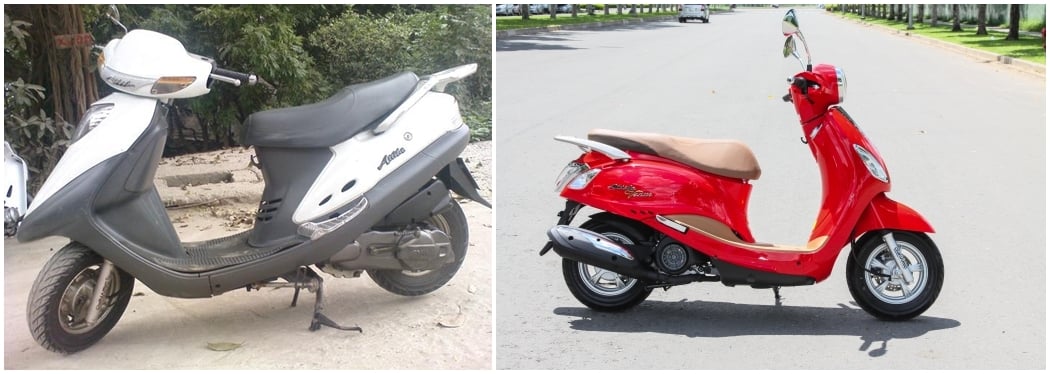 Ngạc nhiên với hình ảnh so sánh xe máy đời đầu và hiện tại