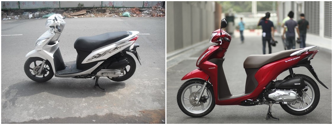 Ngạc nhiên với hình ảnh so sánh xe máy đời đầu và hiện tại