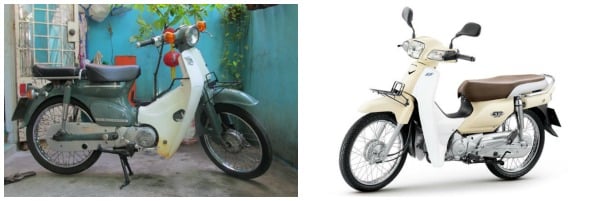 Ngạc nhiên với hình ảnh so sánh xe máy đời đầu và hiện tại