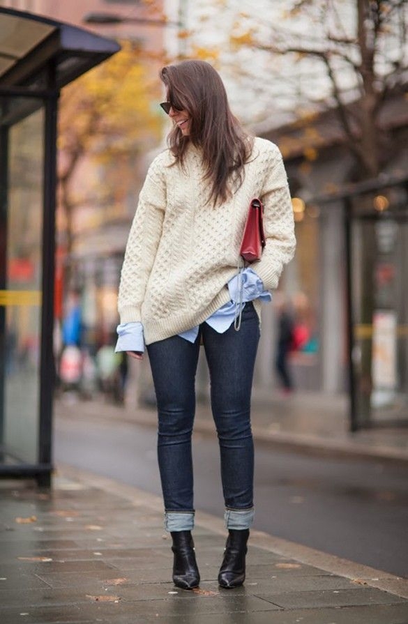 7 bí quyết mặc áo len oversize cực chất trong mùa lạnh