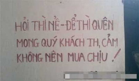 Chết cười với những tấm biển báo bá đạo nhất Việt Nam