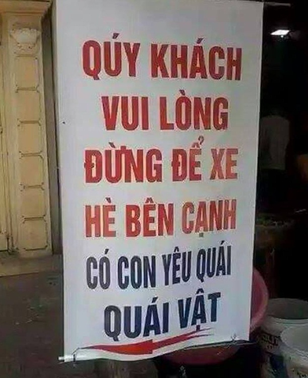Chết cười với những tấm biển báo bá đạo nhất Việt Nam