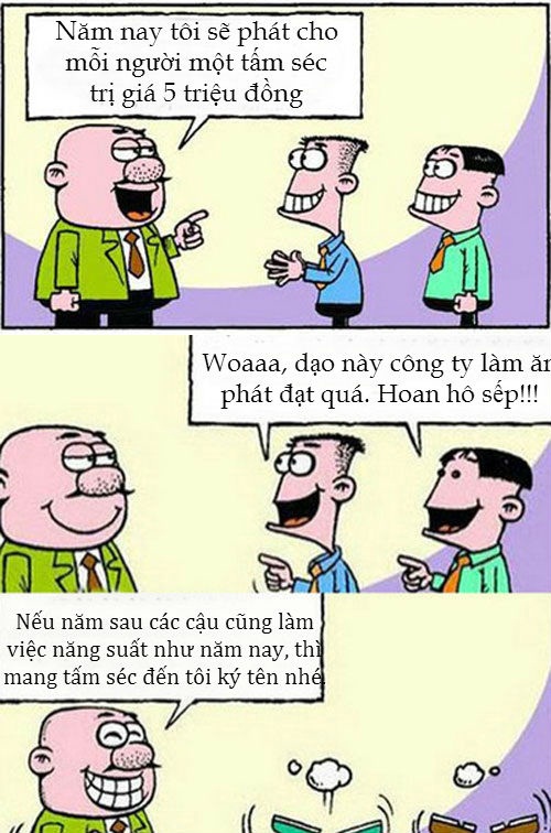 Bi hài chuyện thưởng Tết